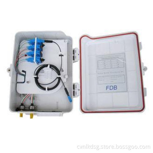 16 FTTH drops Fiber Optic Distribution Box , Wall mounted P